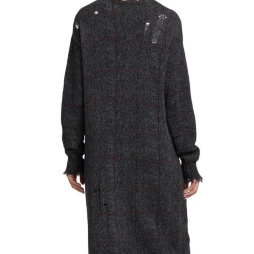 R13 Gray Distressed Long Cardigan - Picture 4 of 16